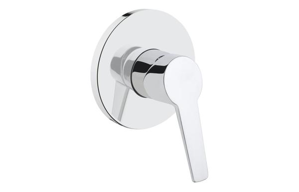 VitrA Solid S Wall Integrated Shower Mixer - Chrome